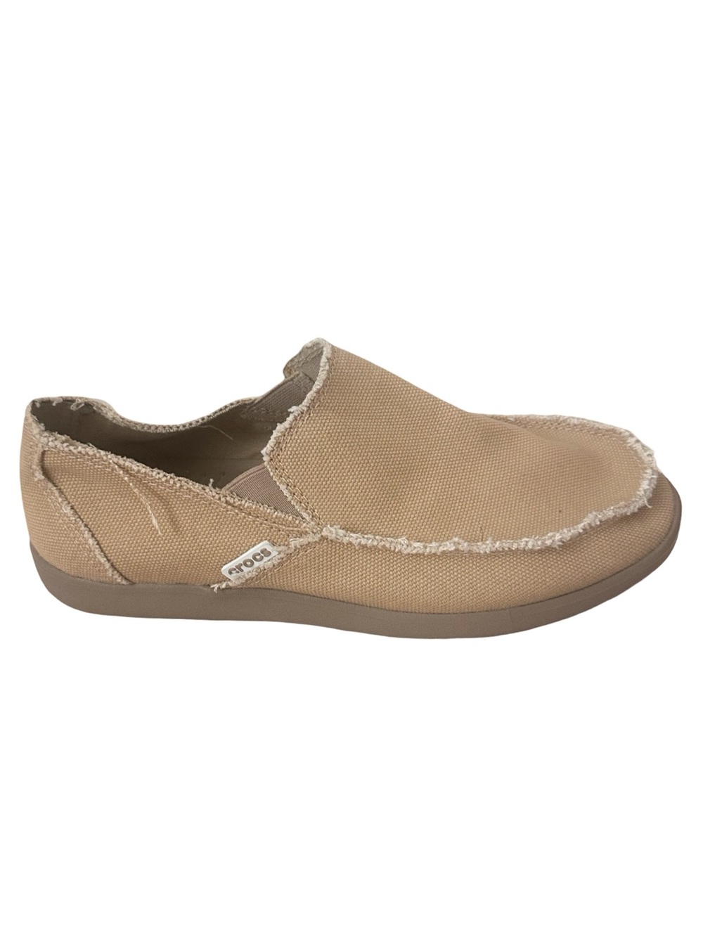 NWOB CROCS Men's Santa Cruz Khaki Slip On Loafers
